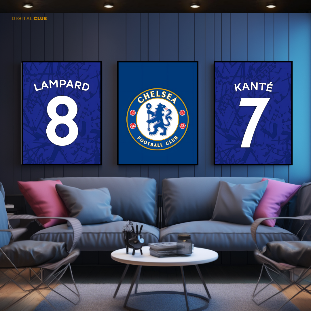 Chelsea FC Artwork - 3 Panel Wall Art