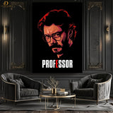 MONEY HEIST PROFESSOR - MOVIE- Premium Wall Art