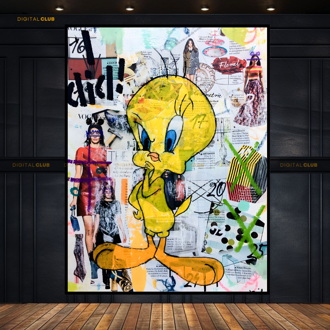 Tweet Pie - Looney Tunes - Premium Wall Art