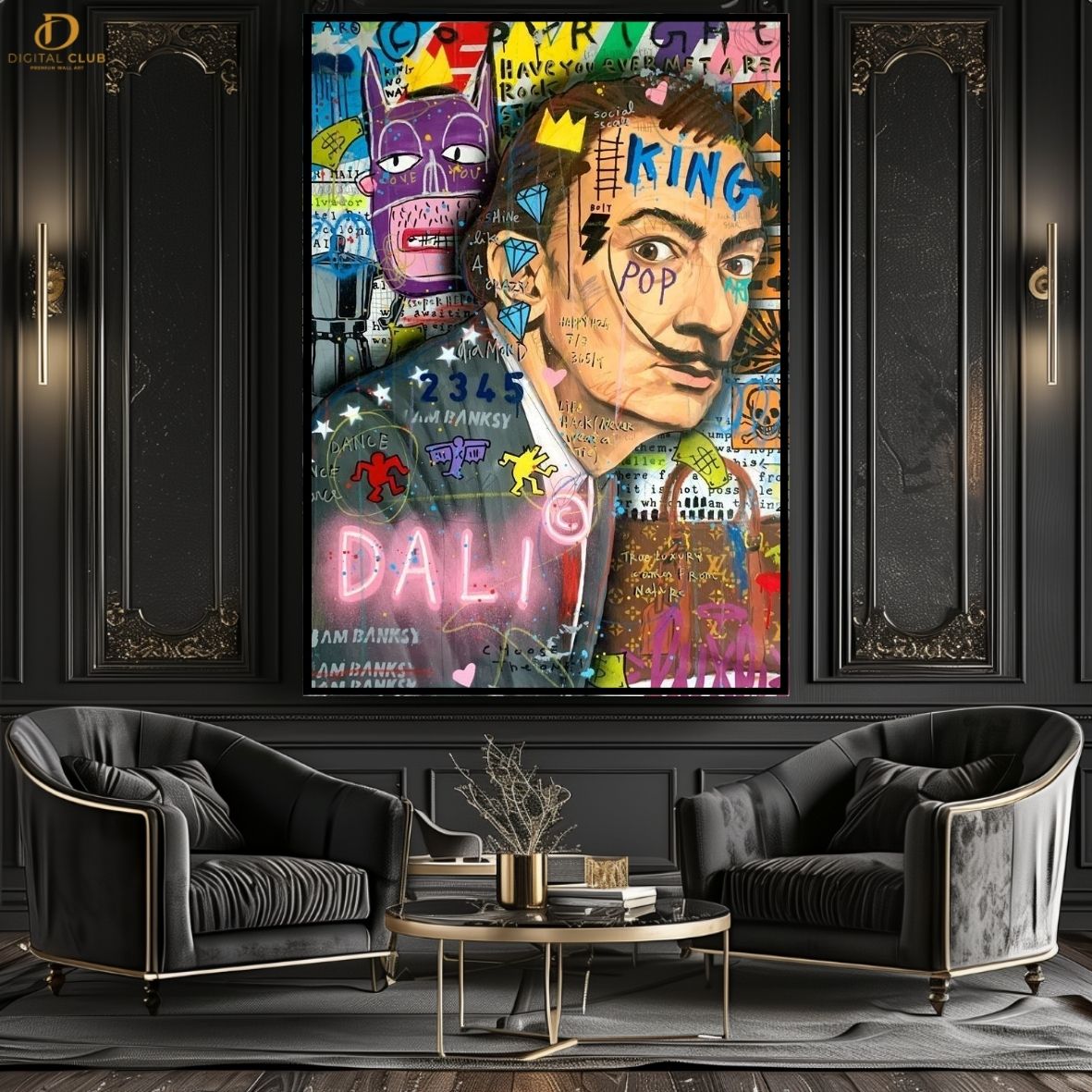 Salvador Dalí -Pop Art - Premium Wall Art - Art Digital Club