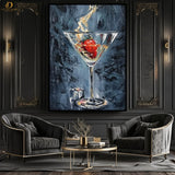 Martini Glass Artwork  - Aesthetic- Premium Wall Art