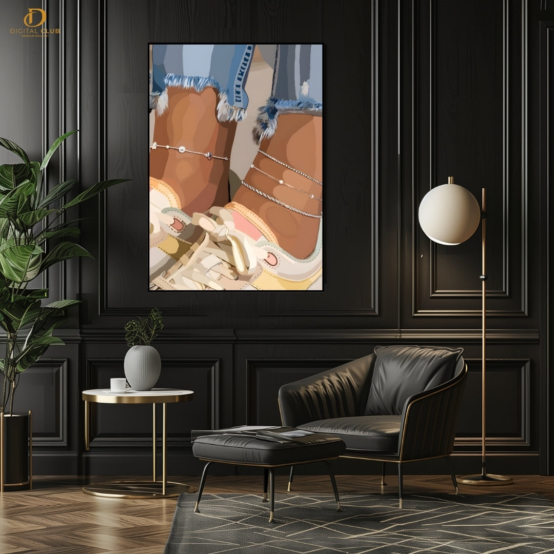 Anklets - Fashion & Style - Premium Wall Art