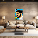 Drake - Music Artist POP - Premium Wall Art