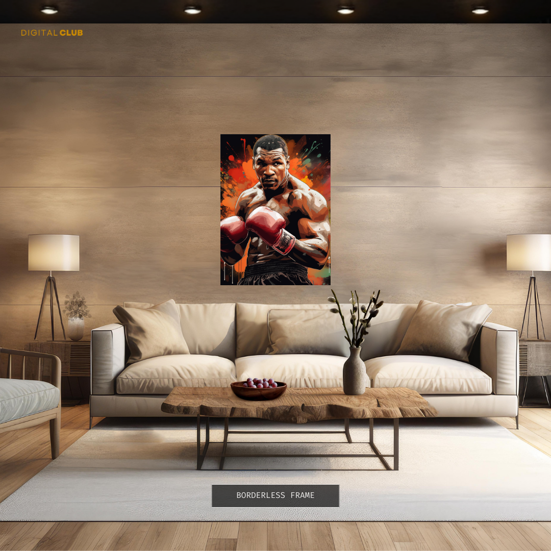 Mike Tyson Boxing Legend Premium Wall Art