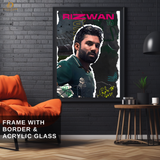 Muhammad Rizwan - Cricket - Premium Wall Art