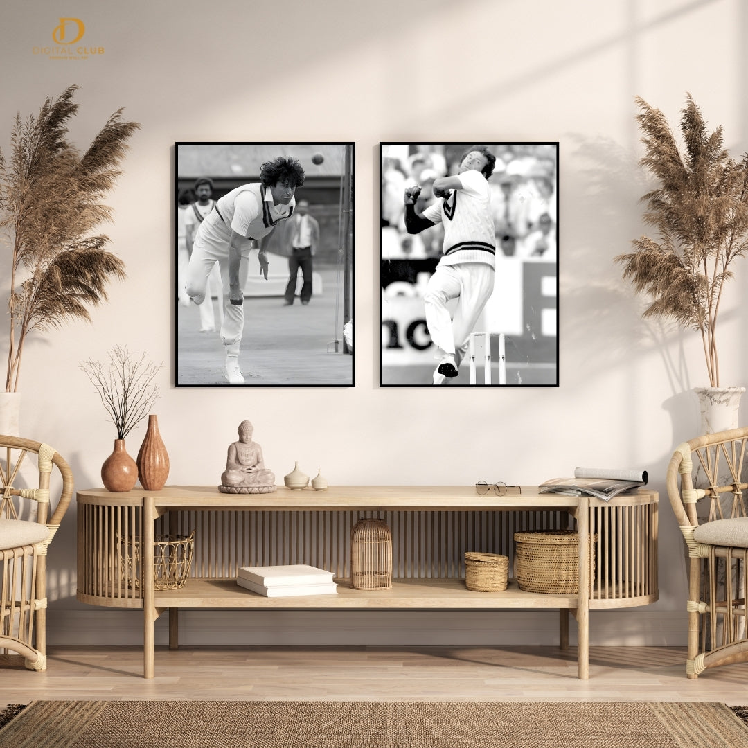 Imran Khan Pakistan Cricket - 2 Panel Wall Art