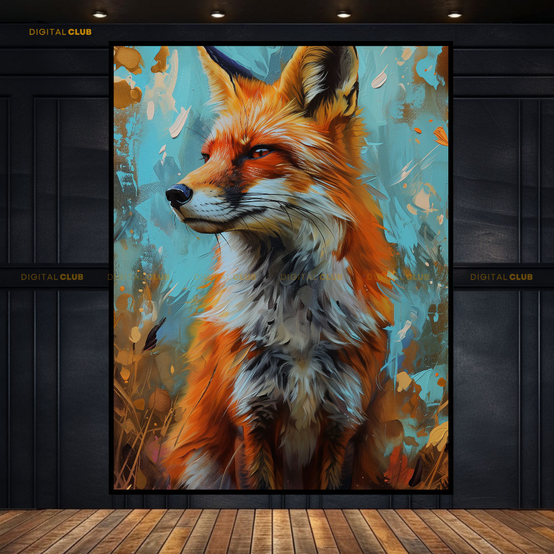 Fox Artwork - Animal & Wildlife Premium Wall Art