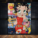 Betty Boop Chic - Pop ART - Premium Wall Art