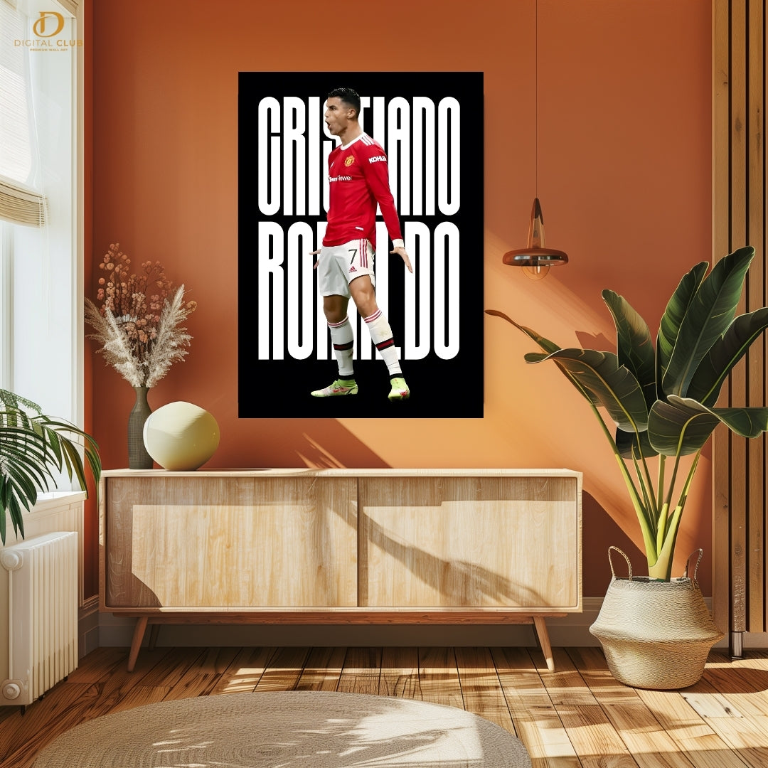 Cristiano Ronaldo 5 - Football - Premium Wall Art