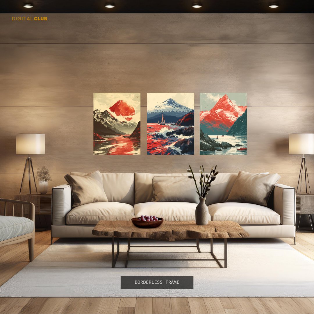 Japanese Artwork 2 - 3 Panel Wall Art