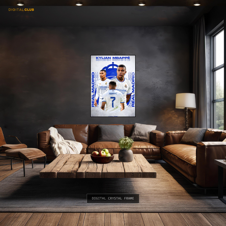 Kylian Mbappe Football Premium Wall Art