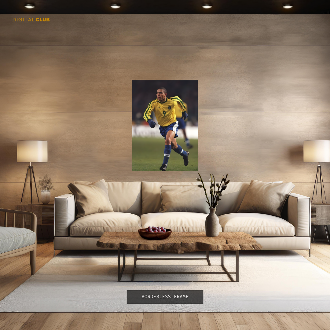 Ronaldo 9 Brazil - Premium Wall Art