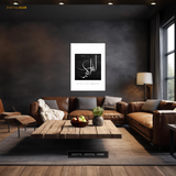 Allahuakbar Black & White Islamic Premium Wall Art