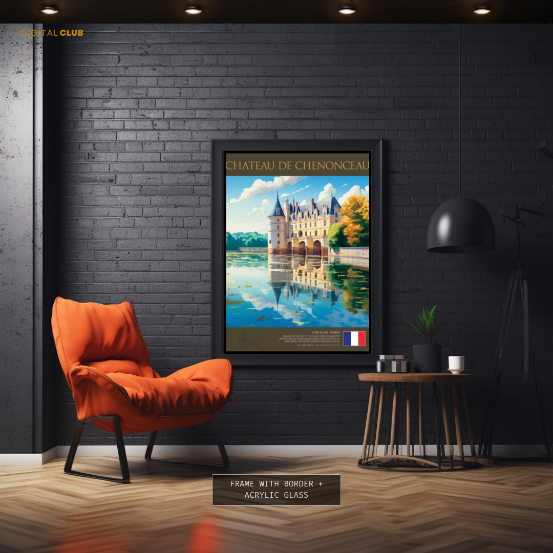 Chateau De Chenonceau Premium Wall Art