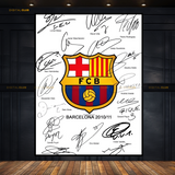 Barcelona FC - Signed Memorabilia - Premium Wall Art