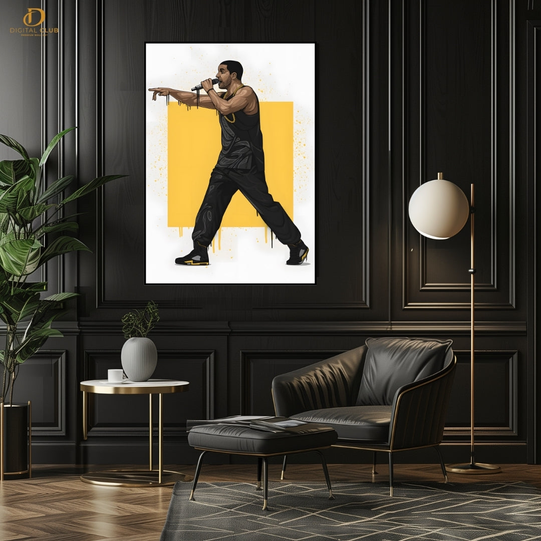 Drake - Music Artist - Premium Wall Art