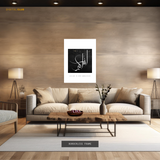 Allahuakbar Black & White Islamic Premium Wall Art