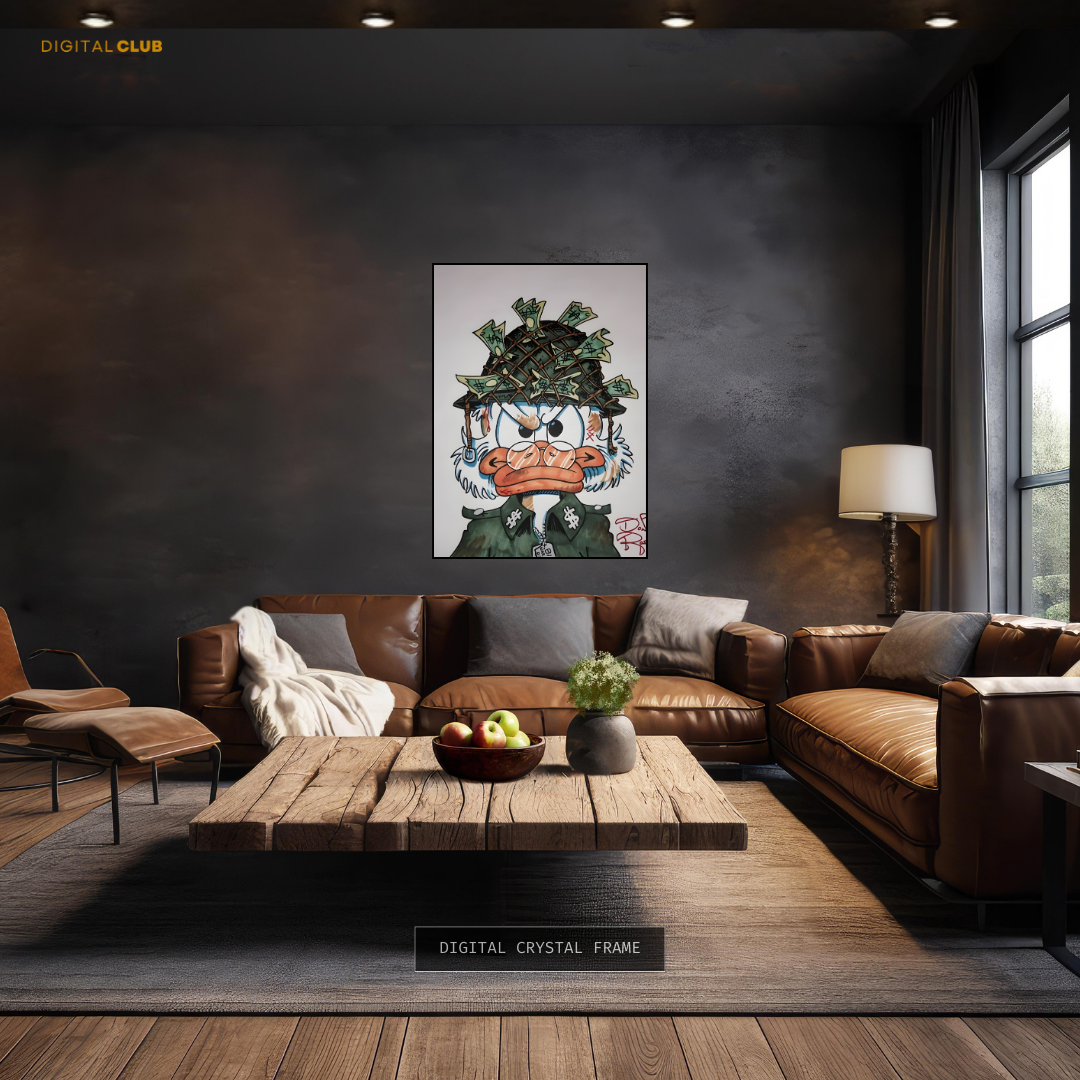 Donald Duck Disney Painting Premium Wall Art