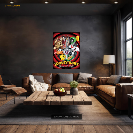 Looney Tunes Thats all Folks Premium Wall Art