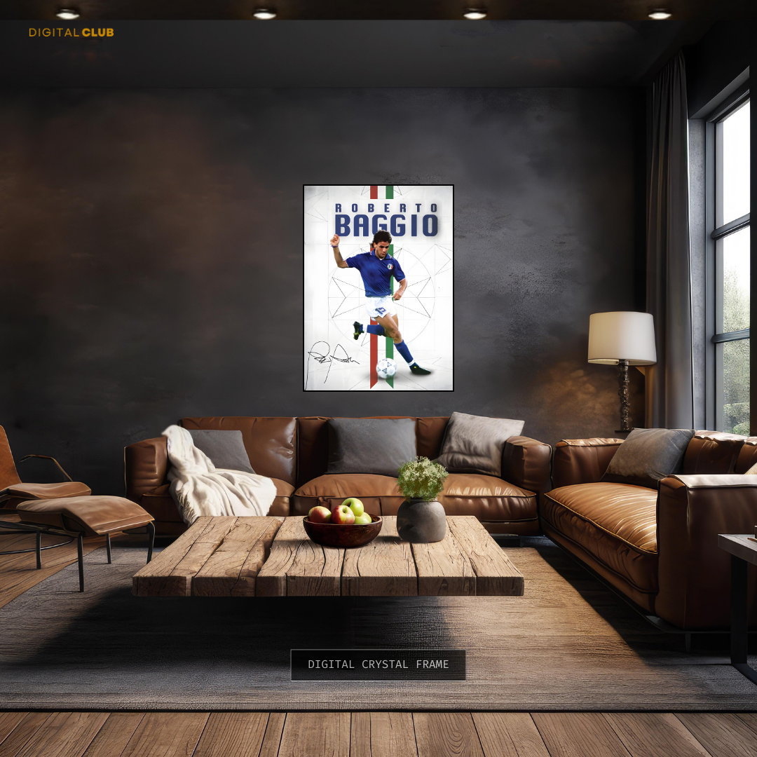 Roberto Baggio 1 - Football - Premium Wall Art