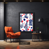 London - Seamless Pattern - Premium Wall Art