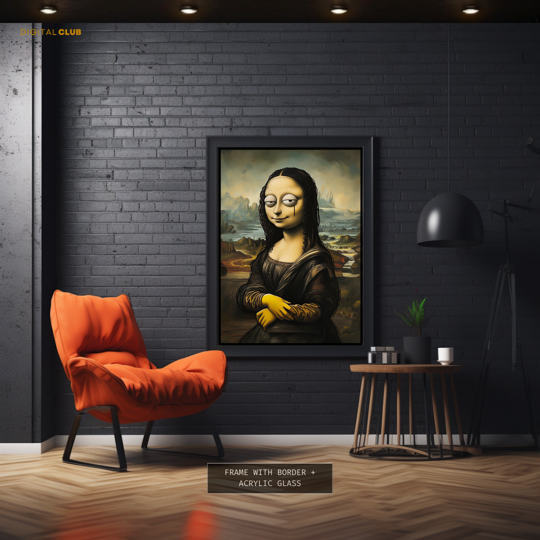 Mona Lisa Halloween Edition - Premium Wall Art