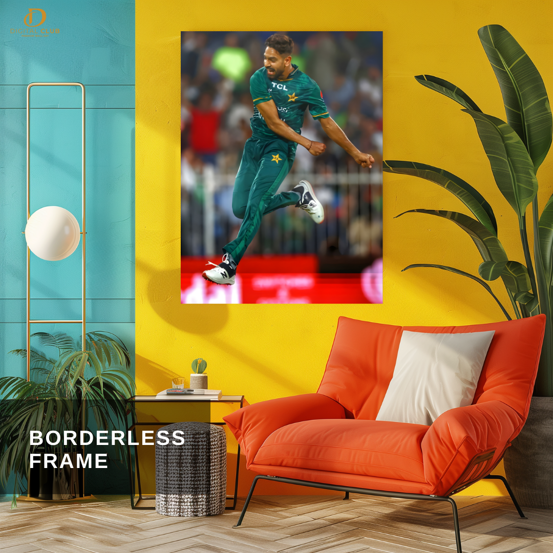 Haris Rauf - Cricket - Premium Wall Art