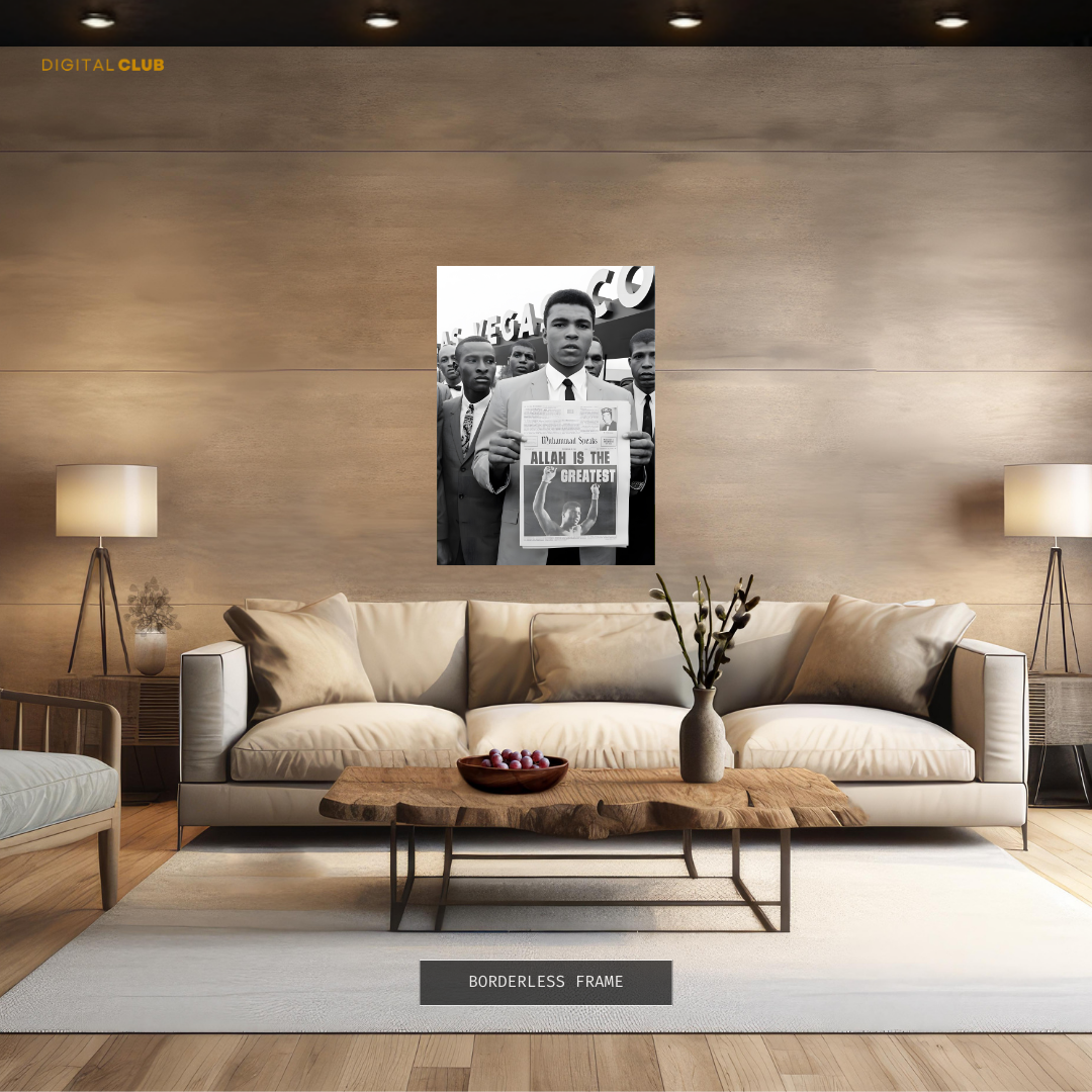 Allah is the Greatest - Muhammad ALI - Premium Wall Art