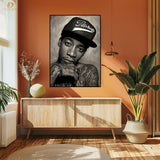 Wiz Khalifa - Music Artist - Premium Wall Art