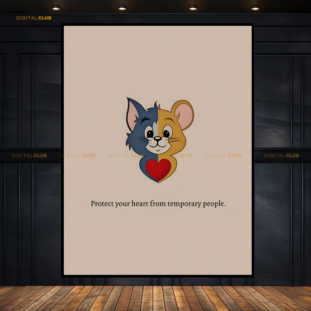 Tom & Jerry Quote - Artwork - Premium Wall Art