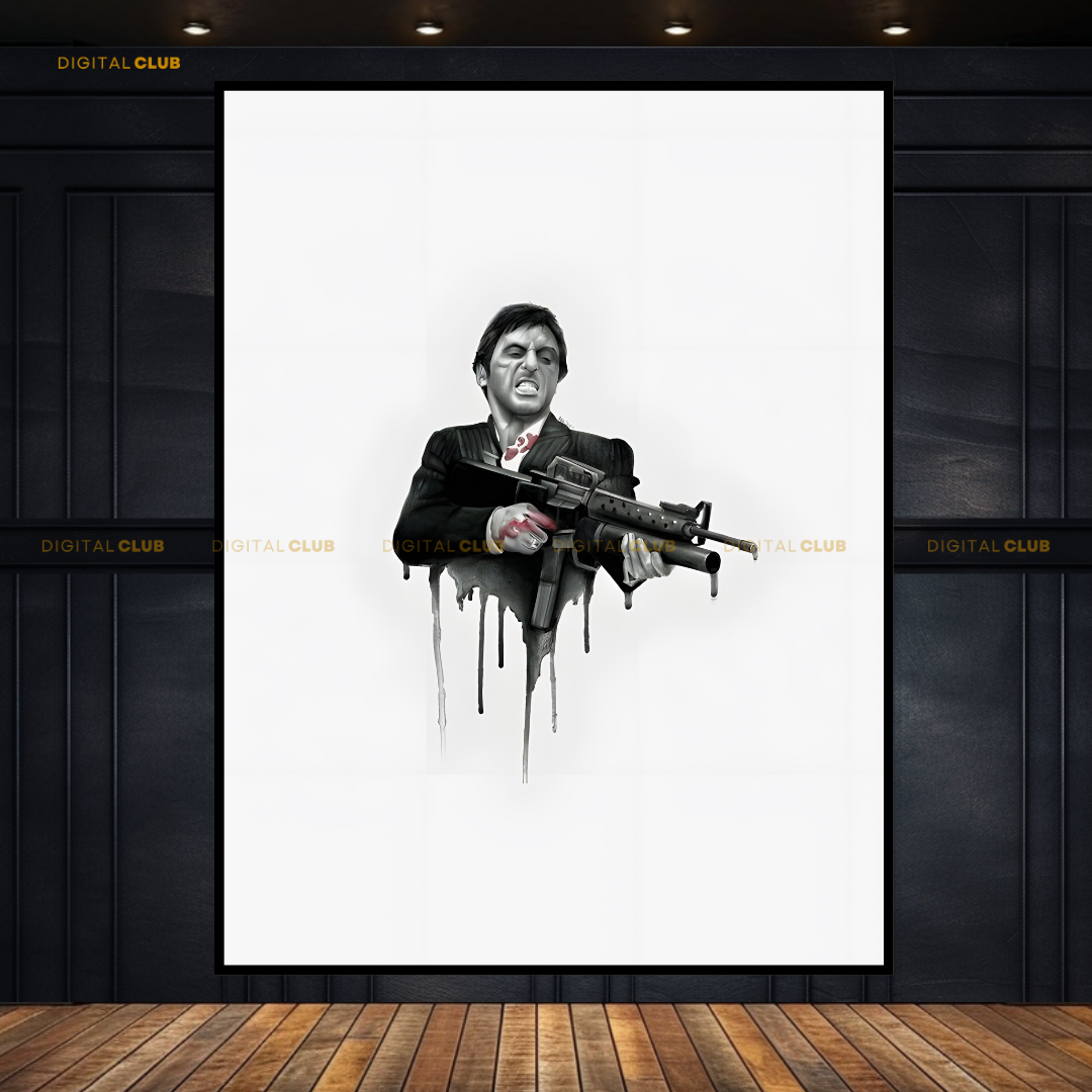 Scarface Tony Montana Movie Premium Wall Art