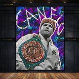 Canelo Alvarez Boxing Champ Premium Wall Art