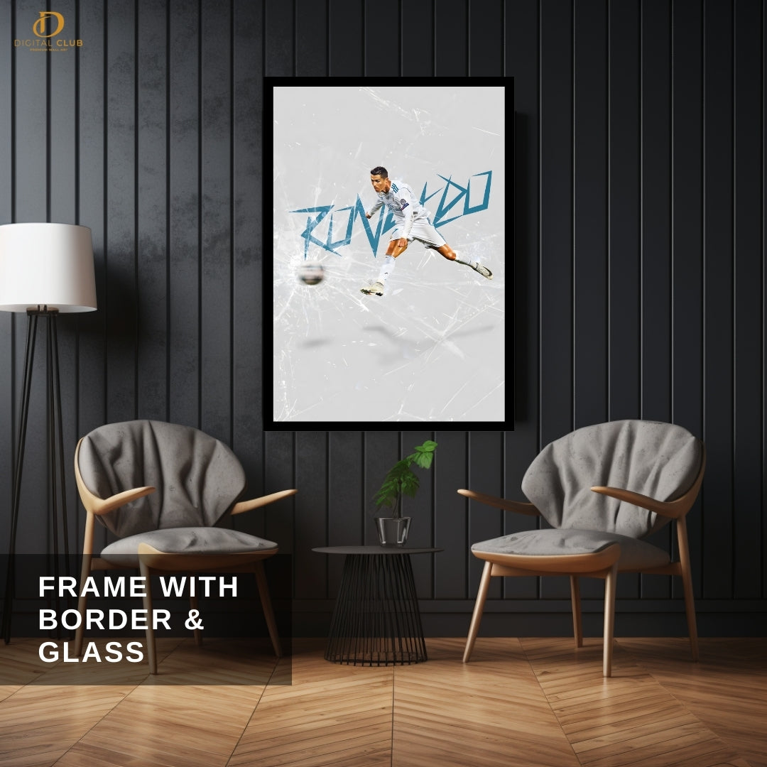 Cristiano Ronaldo 7 - Football - Premium Wall Art