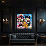 Mickey & Friends - POP ART - Square Wall Art