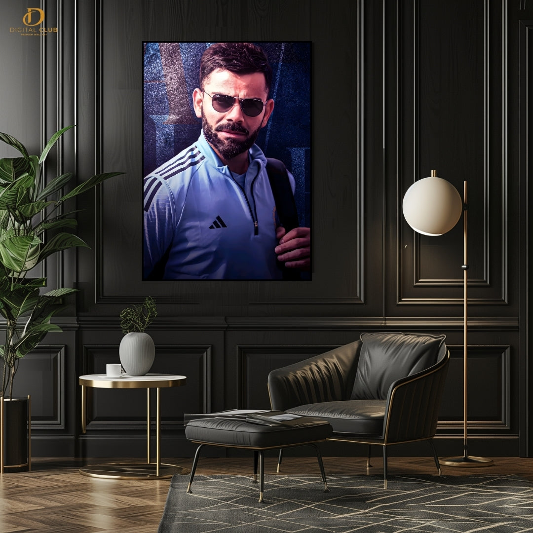 Virat Kohli 4 - Cricket - Premium Wall Art