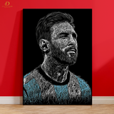 Messi - Football Artwork - Premium Wall Art