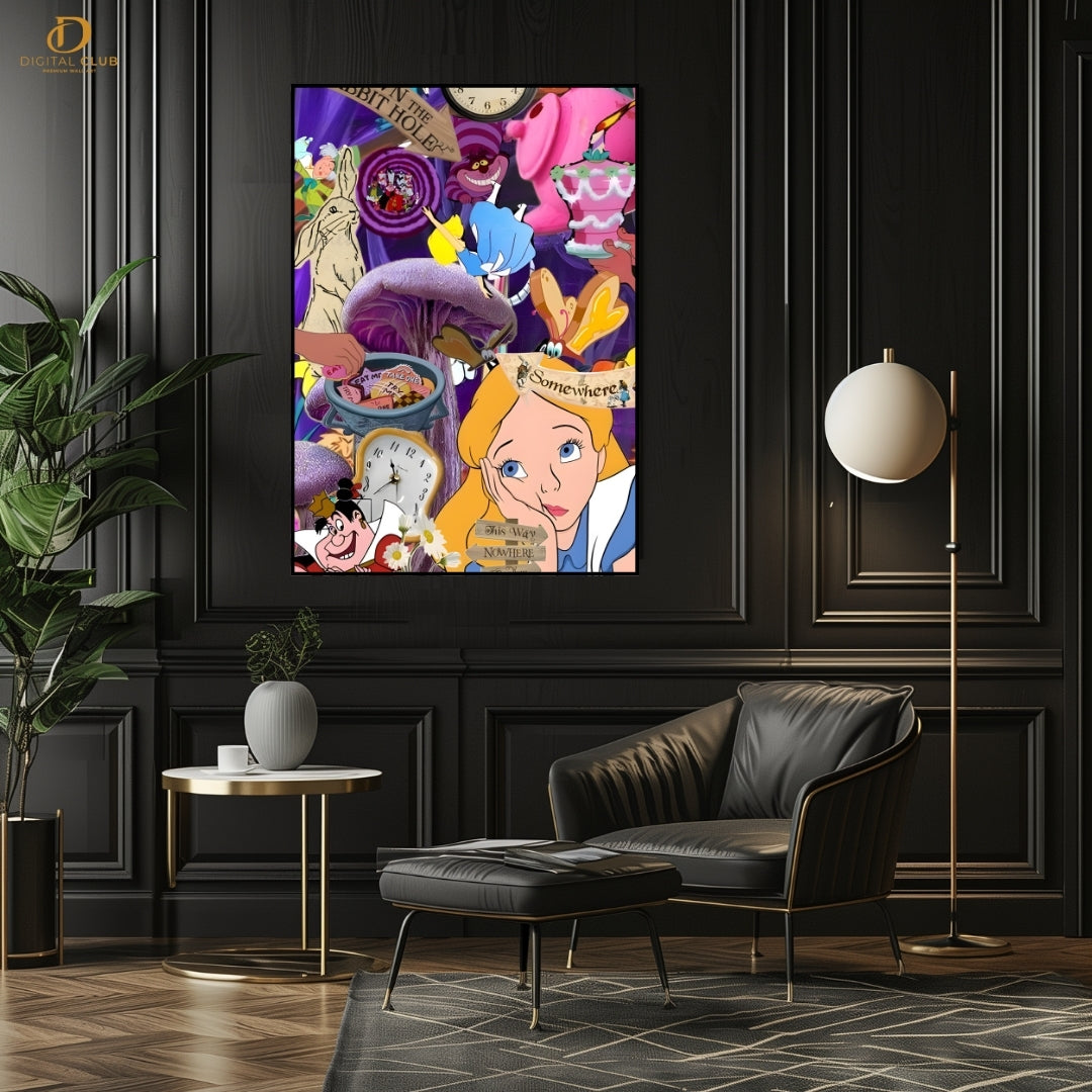 Alice in the Wonderland - Disney - Premium Wall Art