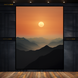 Sunset Mountains - Premium Wall Art