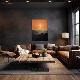 Sunset Mountains - Premium Wall Art