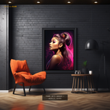 Ariana Grande Singer Premium Wall Art