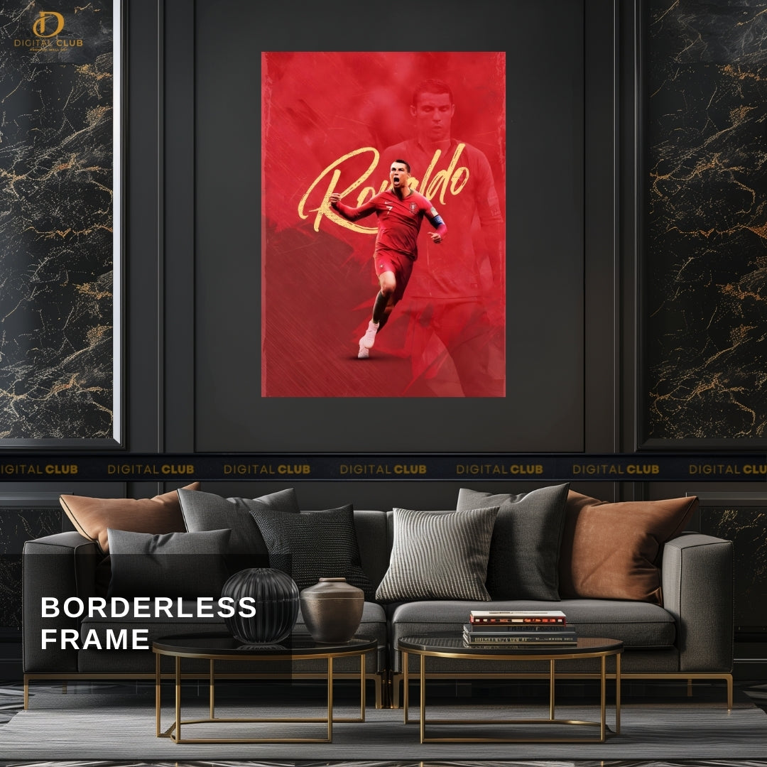 Cristiano Ronaldo 8 - Football - Premium Wall Art