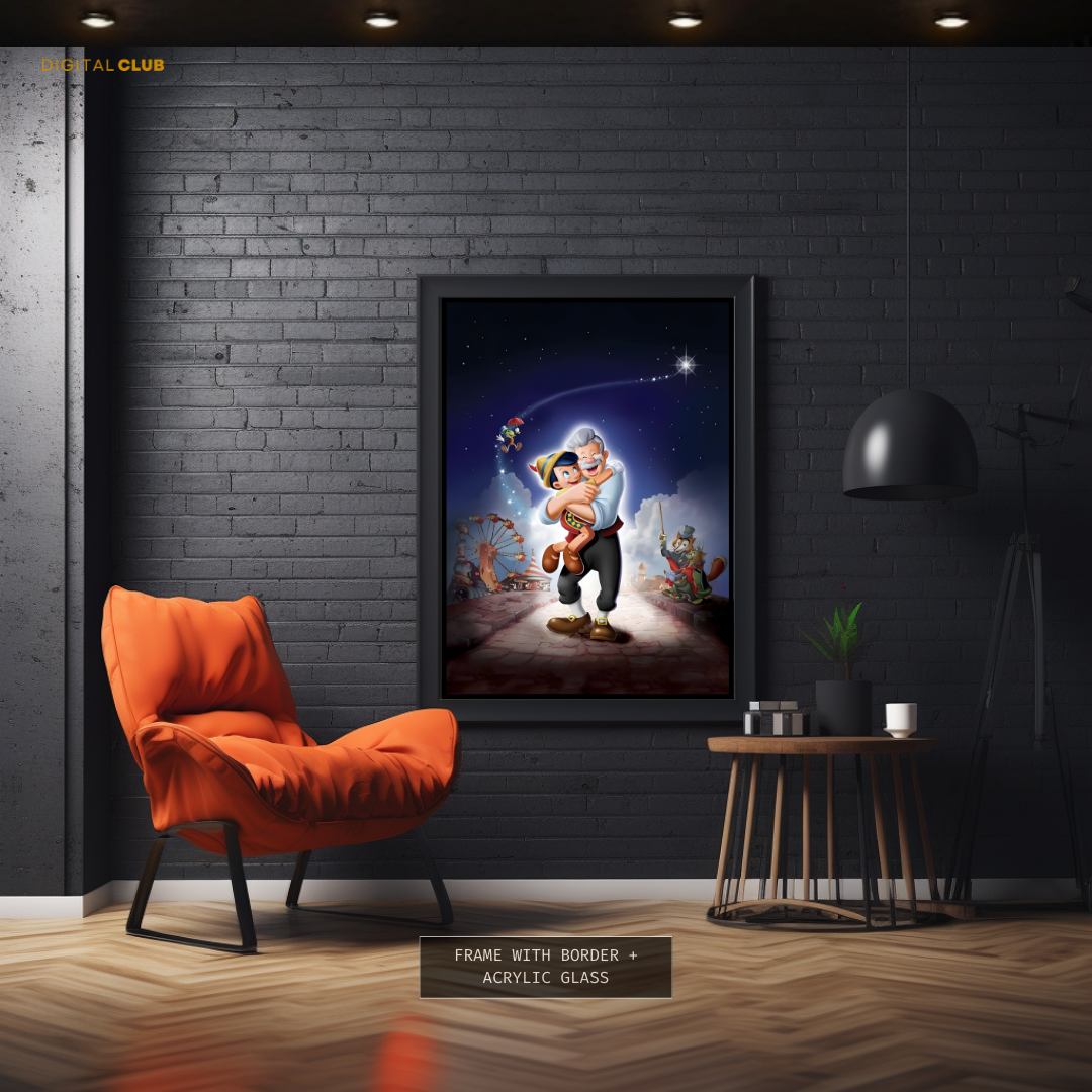 Pinocchio Disney - Premium Wall Art