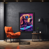 Dog High on LSD - Animal & Wildlife Premium Wall Art