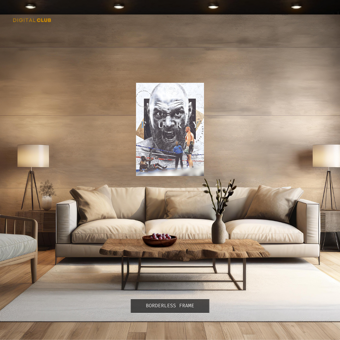 Tyson Fury Boxing Champ Premium Wall Art