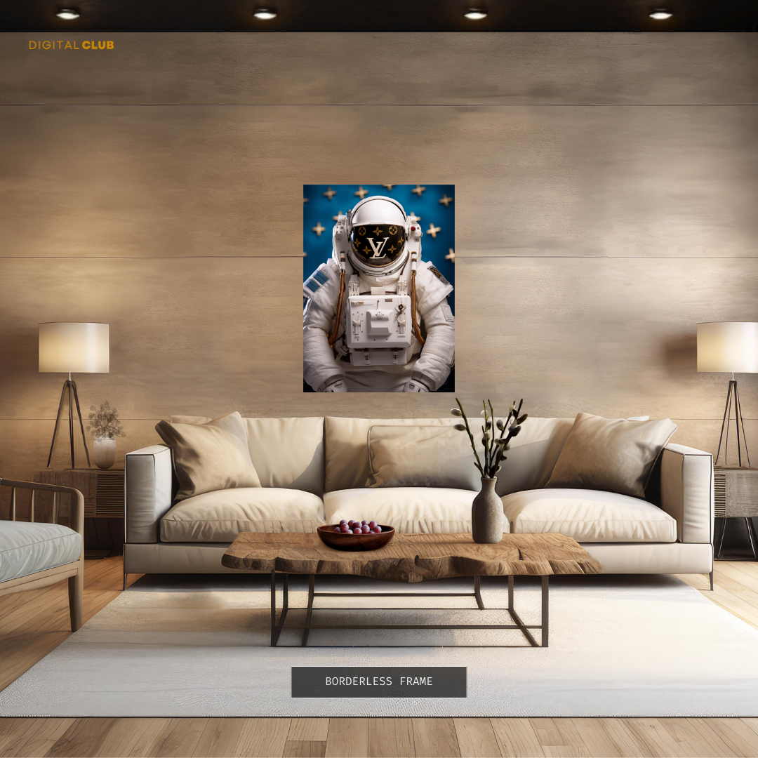 Louis Vuitton White Astronaut Premium Wall Art