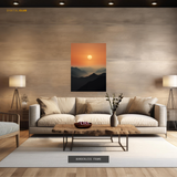 Sunset Mountains - Premium Wall Art