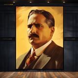 Dr Muhammad Iqbal Poet Premium Wall Art