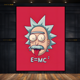 Einstein Cartoon Character Premium Wall Art