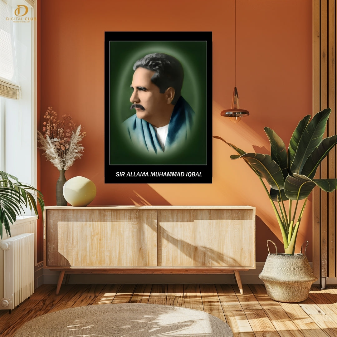 Allama Iqbal - Pakistan - Premium Wall Art