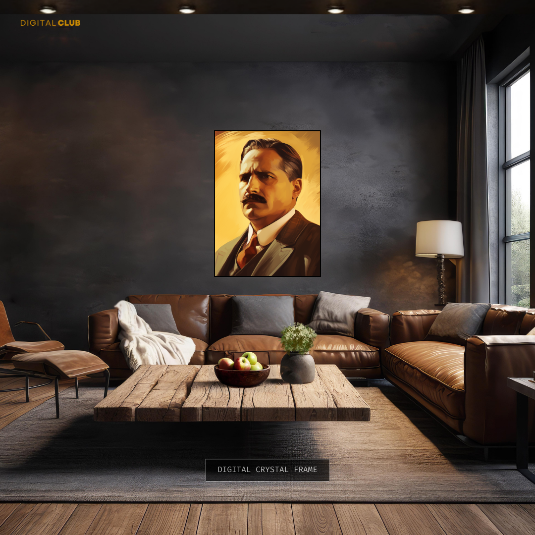 Dr Muhammad Iqbal Poet Premium Wall Art